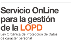 servicio online para la gestión de la LOPD